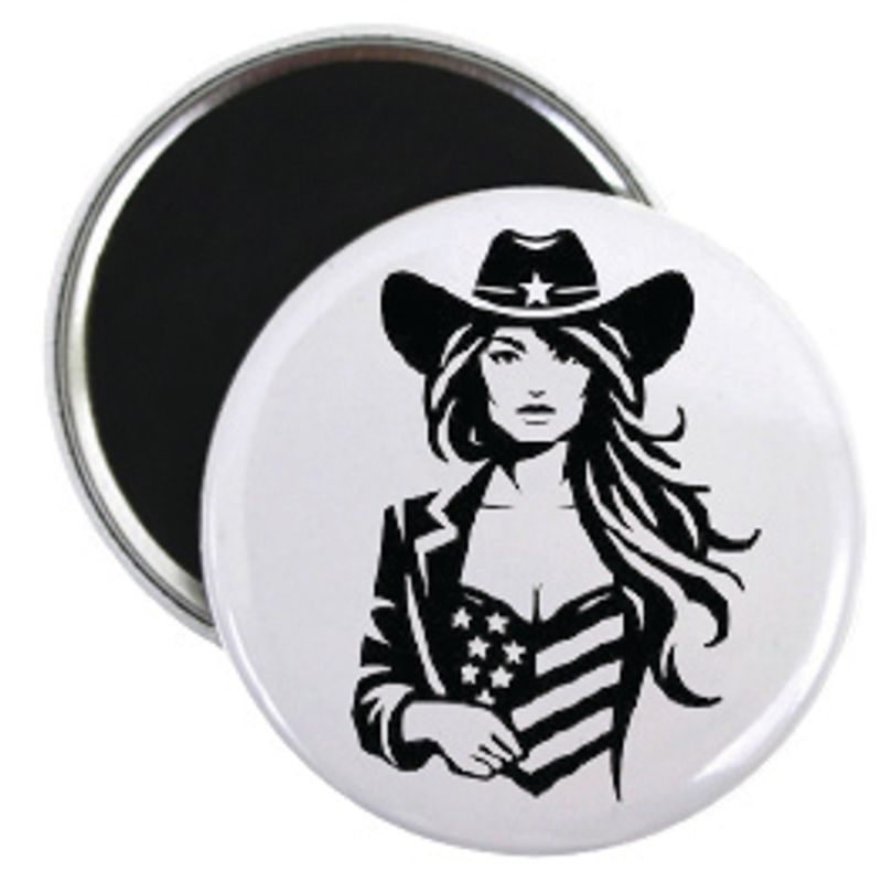 Cowgirl Button 55mm,Velg alternativ i menyen