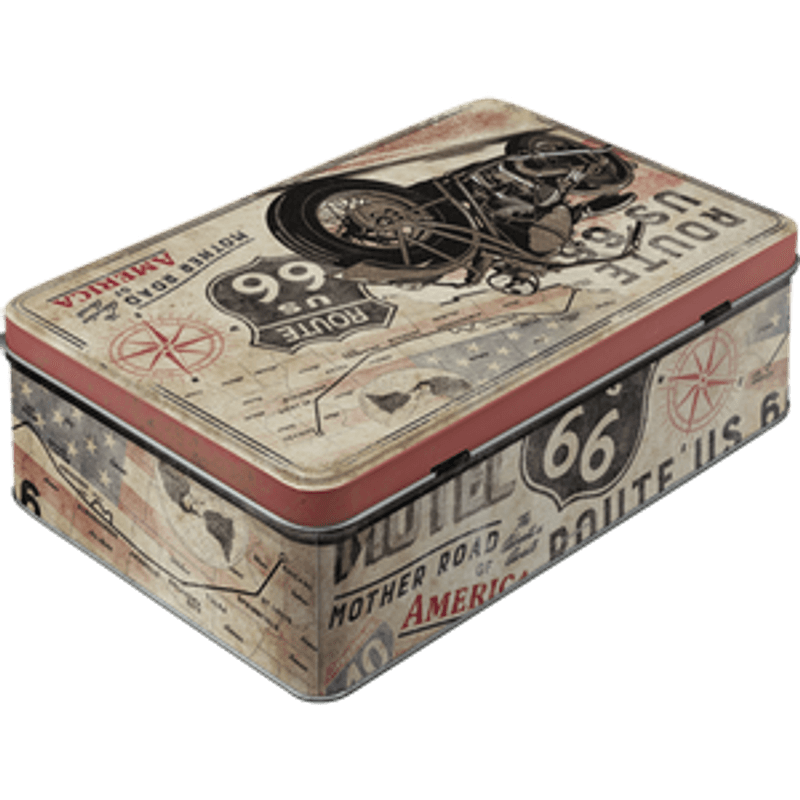 Route 66 Flat Metallboks