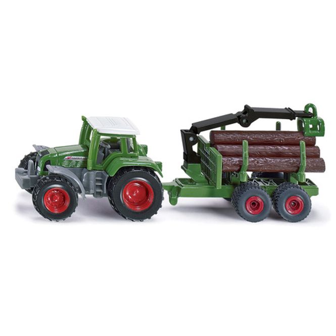 Hovedbilde Siku - Fendt traktor med tømmerhenger Grønn Liten ...