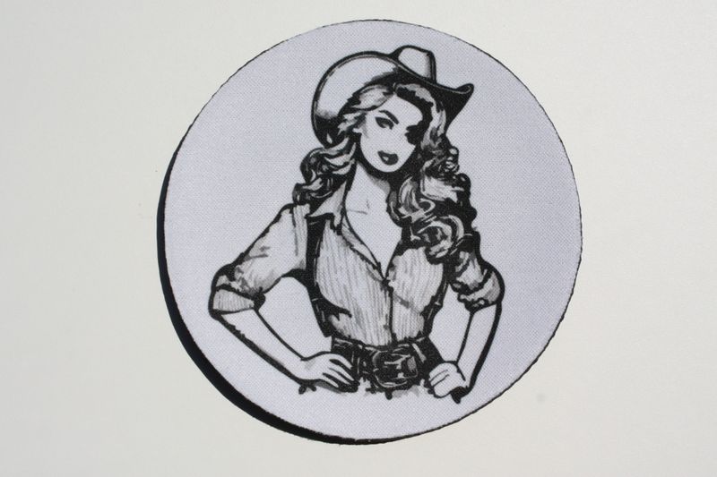 Saloon girl ØL Brikke
