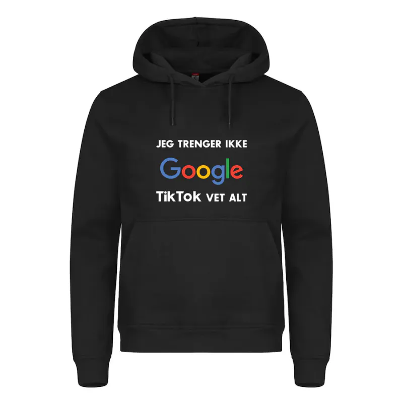 TikTok vet alt - hettegenser