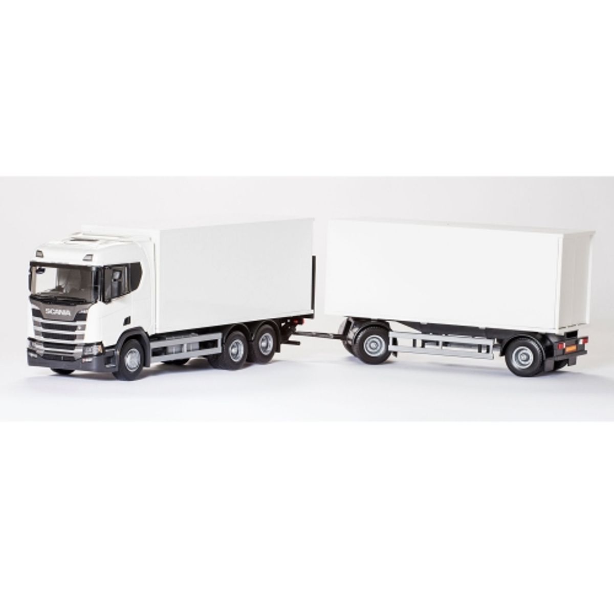 EMEK LASTEBIL SCANIA  NEXT GEN BIL&SLEP, KVIT 1:25