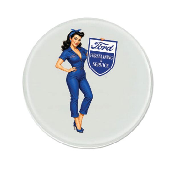 Hovedbilde Dekorative ØL/ Glassbrikker Retro Ford Dama