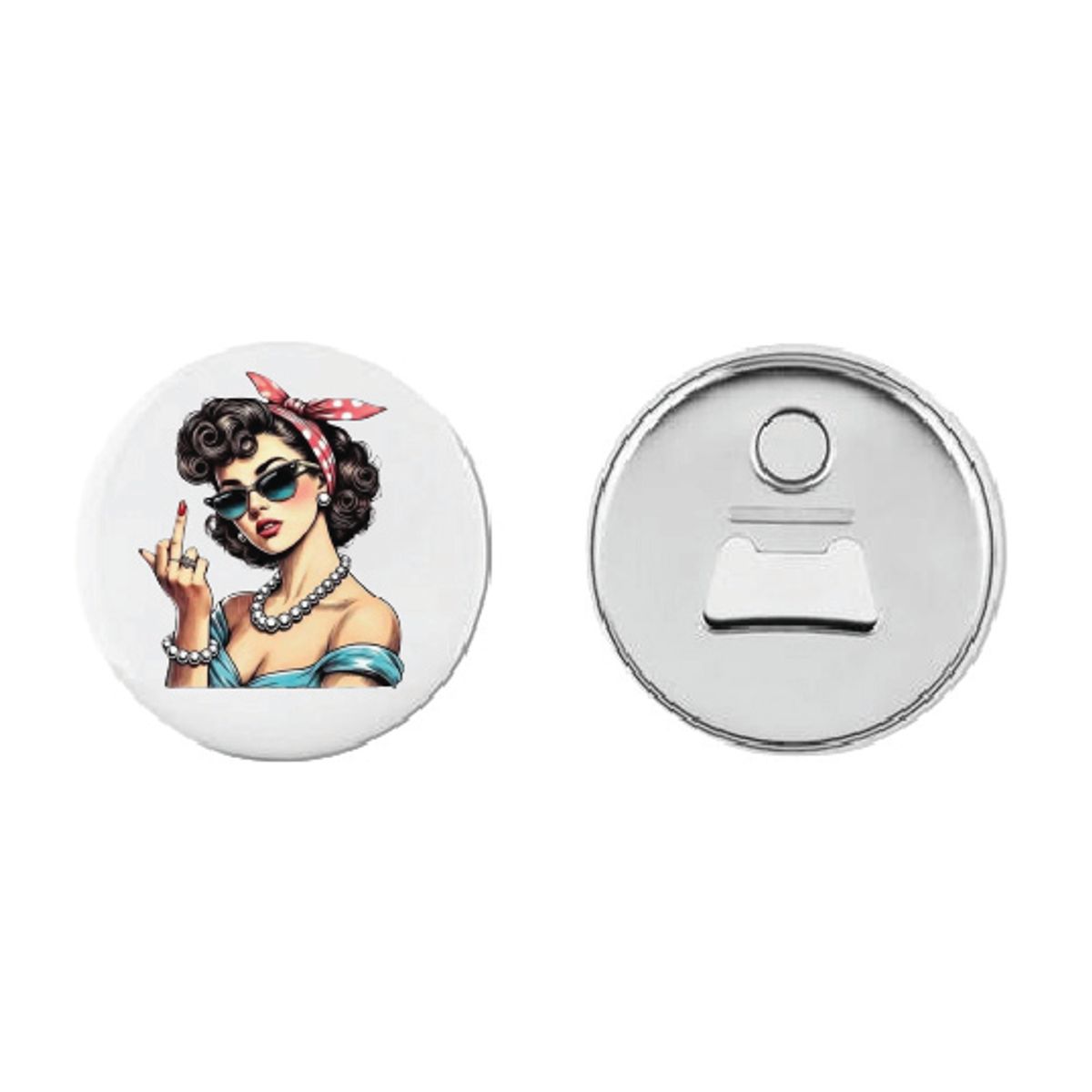 Pin Up Button 55mm, Velg alternativ i menyen