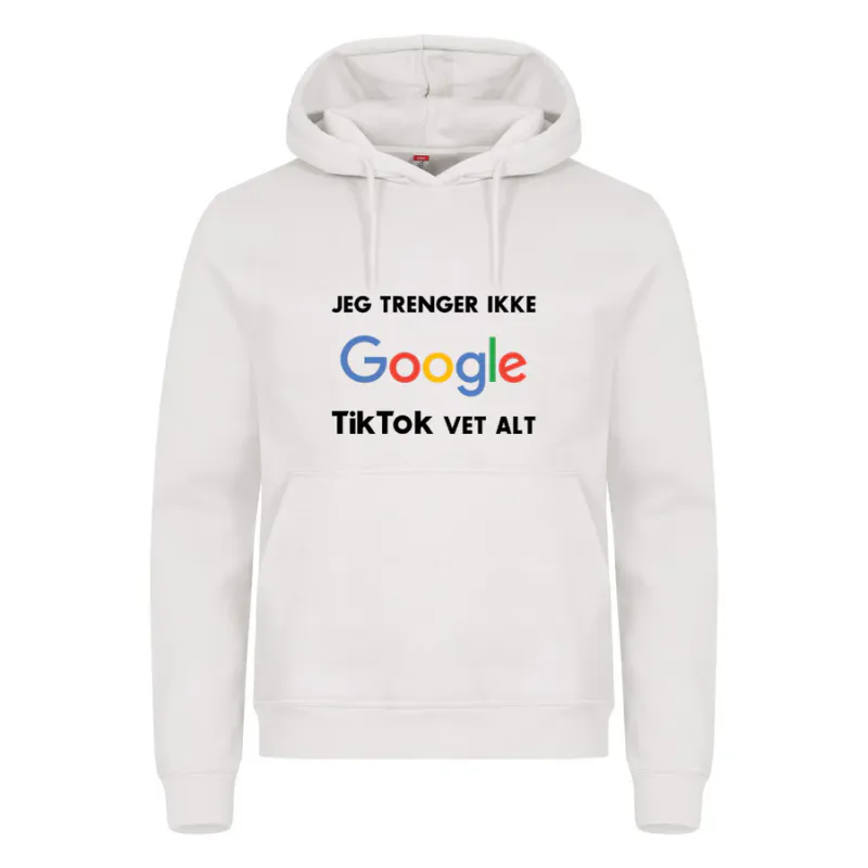 TikTok vet alt - hettegenser