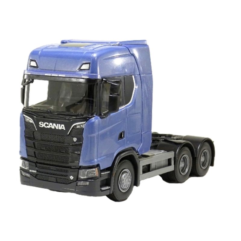 EMEK LASTEBIL SCANIA S V8 3-AXLE TREKKVOGN,BLÅ 1:25 