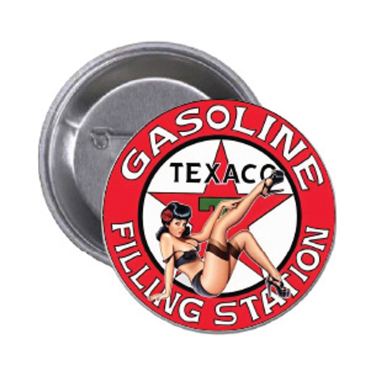 Gasoline Filling Station Button 55mm, Velg alternativ i menyen