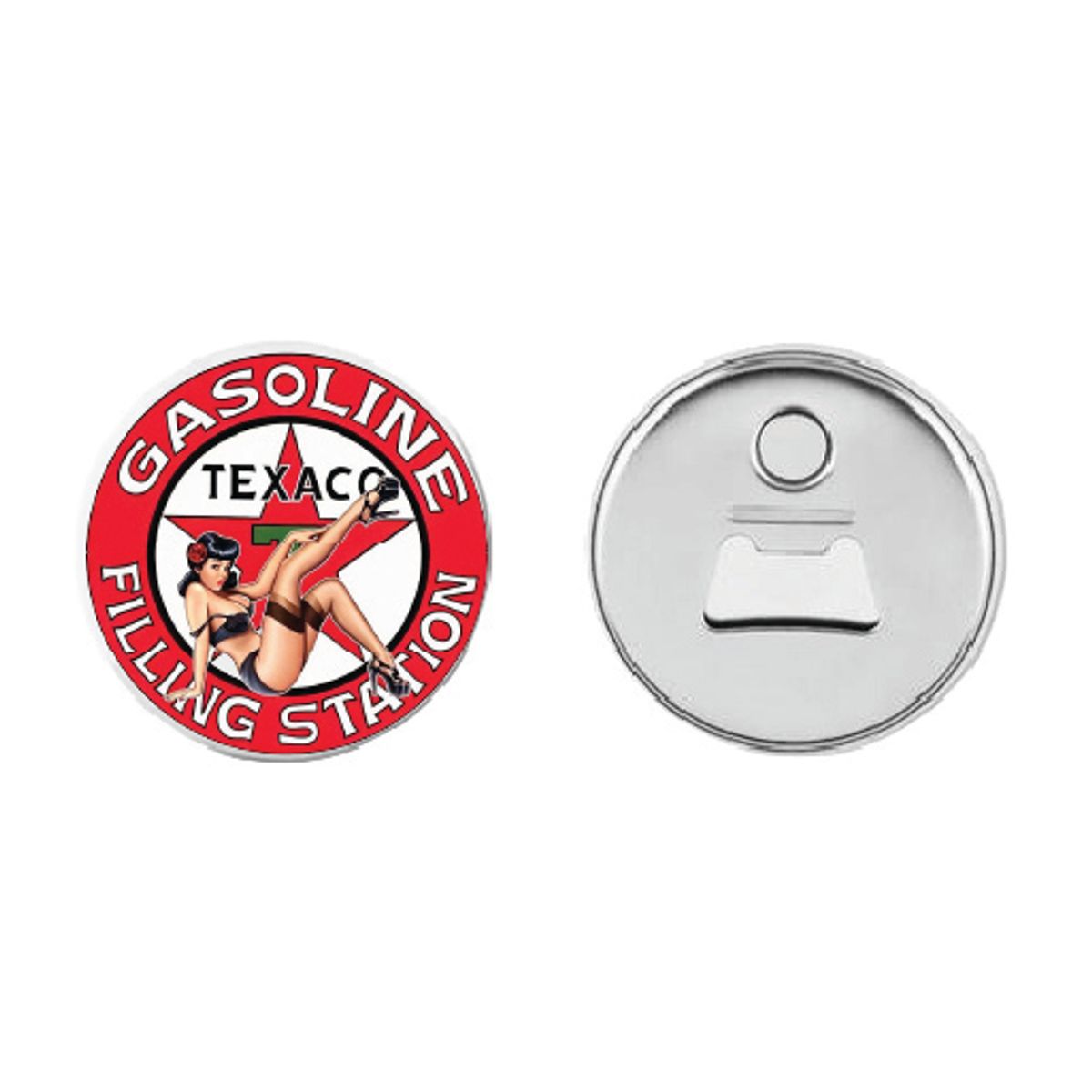 Gasoline Filling Station Button 55mm, Velg alternativ i menyen