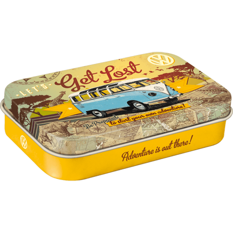 Retro Volkswagen Bulli Lets Get Lost, Stor pastilleske